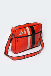 Leather bag 24H Le Mans Messenger orange Man